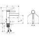 Смеситель Hansgrohe Finoris для умывальника 110 (76020670)
