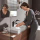 Смеситель для умывальника Hansgrohe Vivenis 110 черный матовый