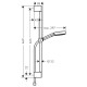 Душевой гарнитур Hansgrohe Vernis Pulsify Select со штангой 65 см (24160670)