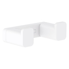 ADDSTORIS гачок двiйний, колiр бiлий матовий, HANSGROHE (41755700)