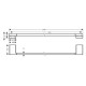 Тримач рушників HANSGROHE ADDSTORIS 41747700, білий, HANSGROHE (41747700)