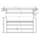 Полиця для ванної кімнати HANSGROHE ADDSTORIS 41751670, чорний, HANSGROHE (41751670)