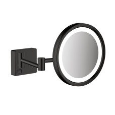 ADDSTORIS зеркало косметическое, с подсветкой, черный матовый, HANSGROHE (41790670)