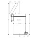 ADDSTORIS вiдро для cмiття, колiр бiлий матовий, HANSGROHE (41775700)