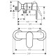 Смеситель для душа Hansgrohe Vernis Blade (71640670)
