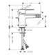 Змішувач для біде Hansgrohe Vernis Blade (71210000)
