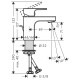 Смеситель Hansgrohe Vernis Shape для умывальника 70 (71560000)
