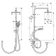 Душевая система Hansgrohe Vernis Shape Showerpipe Reno 230 черный матовый (26282670)