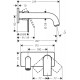 Змішувач одноважільний Hansgrohe Vernis Shape (71578670)