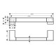 Поручень для ванної кімнати HANSGROHE ADDSTORIS 41744000, хром, HANSGROHE (41744000)