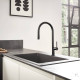 Кухонна мийка кам`яна HANSGROHE 43313170, чорний, HANSGROHE (43313170)