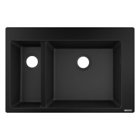 Кухонна мийка кам`яна HANSGROHE 43315170, чорний, HANSGROHE (43315170)
