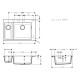 Кухонна мийка кам`яна HANSGROHE 43315170, чорний, HANSGROHE (43315170)