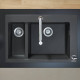 Кухонна мийка кам`яна HANSGROHE 43315170, чорний, HANSGROHE (43315170)