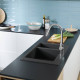 Кухонна мийка кам`яна HANSGROHE 43315170, чорний, HANSGROHE (43315170)