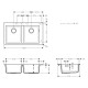 Кухонна мийка кам`яна HANSGROHE 43316170, чорний, HANSGROHE (43316170)