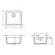 Кухонна мийка кам`яна HANSGROHE 43431170, чорний, HANSGROHE (43431170)