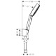Душевой гарнитур Hansgrohe PULSIFY 3j черный матовый (24303670)