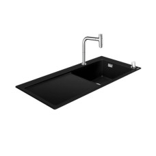 C51--F450-08 кухонний комплект 450 select, мийка ввбудована зi змiшувачем, одноважiльним, з сушаркою для посуда злiва, хром, HANSGROHE (43219000)