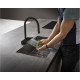 Змішувач для кухні Hansgrohe Aquno Select M81 з витяжним виливом чорний