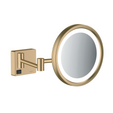 ADDSTORIS зеркало для бритья, с пдсветкой LED, цвет полированная бронза, HANSGROHE (41790140)