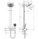 PULSIFY душевая система Showerpipe 260 2jet EcoSmart, с термостатом, белый матовый, HANSGROHE (24241700)