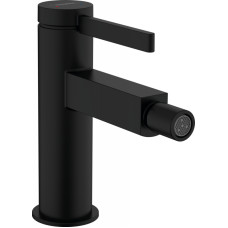 Смеситель для биде Hansgrohe Finoris со сливным гарнитуром push-open черный матовый