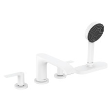 VIVENIS смеситель на борт ванны врезной, sBox, на 4 отверстия, белый матовый, HANSGROHE (75444700)