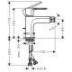 Смеситель для биде Hansgrohe Rebris S с донным клапаном (72210670)