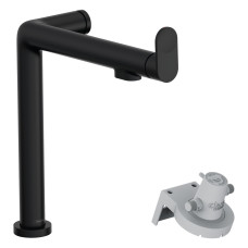 AQITTURA M91 змішувач для кухні, 240, 1jet, чорний матовий, HANSGROHE (76804670)