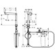 AQITTURA M91 змішувач для кухні, 240, 1jet, чорний матовий, HANSGROHE (76804670)