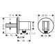 FIXFIT Porter S тримач для душу, HANSGROHE (26888000)