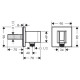 FIXFIT Porter Square тримач для душу, HANSGROHE (26889000)