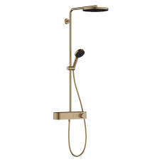 PULSIFY S Showerpipe душевая система 260 с термостатом, EcoSmart, цвет шлифованная бронза, HANSGROHE (24221140)