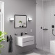 Смеситель для умывальника Hansgrohe Logis 100 с донным клапаном черный матовый