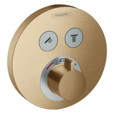 SHOWERSELECT S термостат для 2х споживачів, ПМ, коліршліфованна бронза, HANSGROHE (15743140)