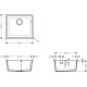 S510-U450 мийка для кухні 450, колір сірий камень, HANSGROHE (43431290)