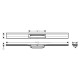 RAINDRAIN FLEX внешняя часть слива для душа 900мм, цвет сталь, HANSGROHE (56052800)