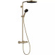 PULSIFY Showerpipe душевая система 260 с термостатом, цвет шлифованная бронза, HANSGROHE (24220140)