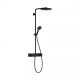 PULSIFY Showerpipe душевая система 260 с термостатом, цвет черный матовый, HANSGROHE (24220670)