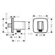 FIXFIT Porter E держатель для душа, HANSGROHE (26887000)