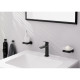 Змішувач для умивальника Hansgrohe Logis 110 із донним клапаном чорний матовий