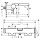 TECTURIS E смеситель для ванны, однорычажный, цвет черный матовый, HANSGROHE (73420670)