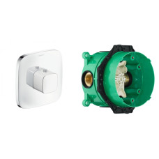 PURAVIDA Термостат для ванни СМ+IBOX universal прихована частина для змішувача, HANSGROHE (15770400+01800180)