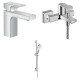 VERNIS SHAPE набор смесителей для ванны, раковина 100 (71561000+71450000+26533400), HANSGROHE (71561111)
