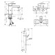 VERNIS SHAPE набор смесителей для ванны, раковина 100 (71561000+71450000+26533400), HANSGROHE (71561111)