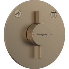 DUO TURN S смеситель для 2хпользователей,СМ, цвет шлифованная бронза, HANSGROHE (75418140)