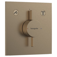DUO TURN E смеситель для 2 пользователей,СМ, цвет шлифованная бронза, HANSGROHE (75417140)