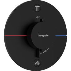 SHOWER SELECT COMFORT S термостат для 2х потребителей, СМ, цвет чёрный матовый, HANSGROHE (15554670)