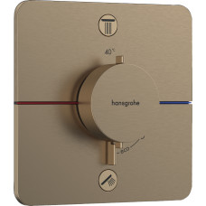 SHOWER SELECT COMFORT Q термостат для 2х потребителей, СМ, цвет шлифованная бронза, HANSGROHE (15583140)
